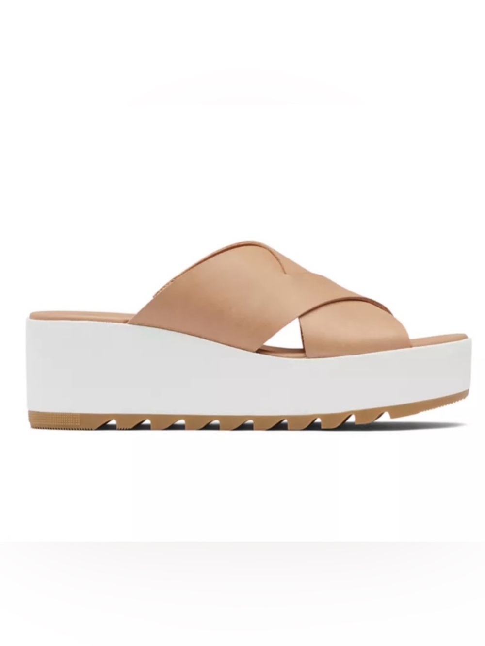 Sorel Cameron Leather Platform Mule Sandals Size:9